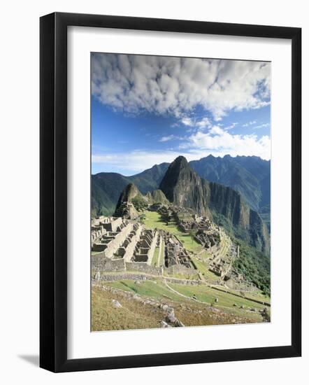 Inca Ruins in Morning Light, Machu Picchu, Unesco World Heritage Site, Urubamba Province, Peru-Gavin Hellier-Framed Photographic Print