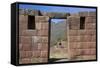 Inca Ruins in the Sacred Valley, Pissac, Peru, South America-Peter Groenendijk-Framed Stretched Canvas