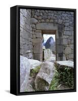 Inca Ruins, Machu Picchu, Unesco World Heritage Site, Peru, South America-Oliviero Olivieri-Framed Stretched Canvas