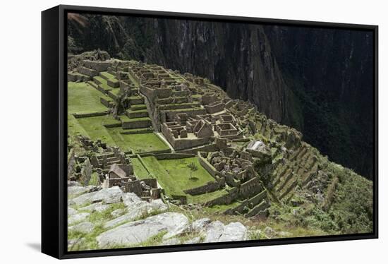 Inca Ruins, Machu Picchu, Unesco World Heritage Site, Peru, South America-Sybil Sassoon-Framed Stretched Canvas