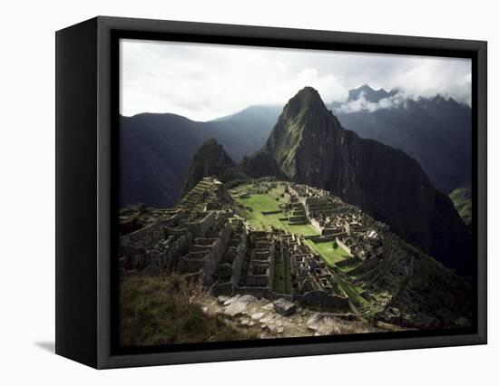 Inca Site, Machu Picchu, Unesco World Heritage Site, Peru, South America-Rob Cousins-Framed Stretched Canvas