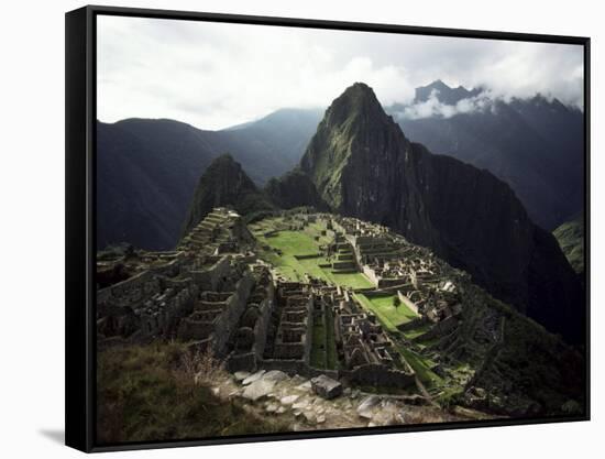 Inca Site, Machu Picchu, Unesco World Heritage Site, Peru, South America-Rob Cousins-Framed Stretched Canvas