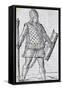 Inca Soldier, Engraving from of Ancient and Modern Dress of Diverse Parts of World, 1589-Cesare Vecellio-Framed Stretched Canvas