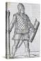 Inca Soldier, Engraving from of Ancient and Modern Dress of Diverse Parts of World, 1589-Cesare Vecellio-Stretched Canvas