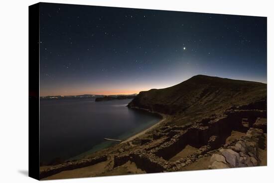 Inca Temple Ruins of La Chincana on Isla Del Sol in Lake Titicaca-Alex Saberi-Stretched Canvas