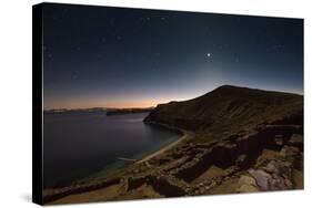 Inca Temple Ruins of La Chincana on Isla Del Sol in Lake Titicaca-Alex Saberi-Stretched Canvas