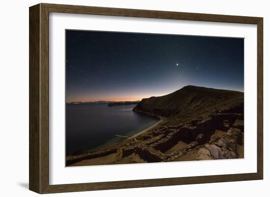 Inca Temple Ruins of La Chincana on Isla Del Sol in Lake Titicaca-Alex Saberi-Framed Photographic Print