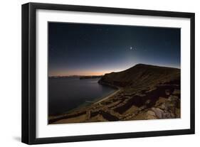 Inca Temple Ruins of La Chincana on Isla Del Sol in Lake Titicaca-Alex Saberi-Framed Photographic Print