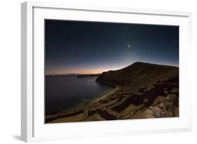 Inca Temple Ruins of La Chincana on Isla Del Sol in Lake Titicaca-Alex Saberi-Framed Photographic Print