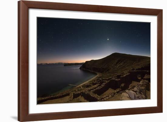 Inca Temple Ruins of La Chincana on Isla Del Sol in Lake Titicaca-Alex Saberi-Framed Photographic Print