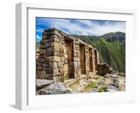 Inca Temple Ruins, Ollantaytambo, Sacred Valley, Cusco Region, Peru, South America-Karol Kozlowski-Framed Photographic Print