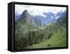 Inca Terraces and Ruins, Machu Picchu, Unesco World Heritage Site, Peru, South America-Oliviero Olivieri-Framed Stretched Canvas