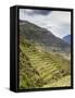 Inca Terraces, Pisac, Sacred Valley, Cusco Region, Peru, South America-Karol Kozlowski-Framed Stretched Canvas