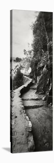 Inca Trail at the Mountainside, Machu Picchu, Cusco Region, Peru-null-Stretched Canvas