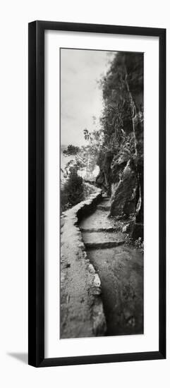 Inca Trail at the Mountainside, Machu Picchu, Cusco Region, Peru-null-Framed Premium Photographic Print