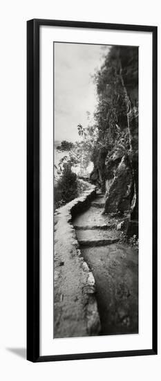 Inca Trail at the Mountainside, Machu Picchu, Cusco Region, Peru-null-Framed Photographic Print