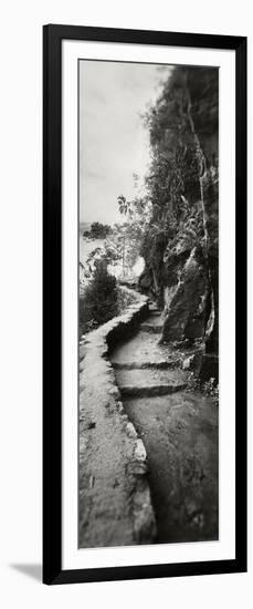 Inca Trail at the Mountainside, Machu Picchu, Cusco Region, Peru-null-Framed Photographic Print