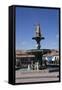 Inca Warrior Statue in the Plaza De Armas, Cuzco, Peru, South America-Peter Groenendijk-Framed Stretched Canvas