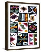 Incan Rug, Cuzco, Peru-Bill Bachmann-Framed Premium Photographic Print