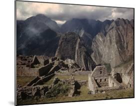 Incan Ruins at Machu Picchu-Dmitri Kessel-Mounted Photographic Print