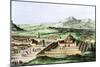 Incan Temple of the Sun in Cuzco, Peru, 1500s-null-Mounted Giclee Print