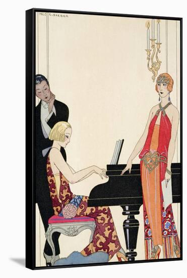 Incantation, Illustration for 'Gazette Du Bon Ton', 1922 (Pochoir Print)-Georges Barbier-Framed Stretched Canvas