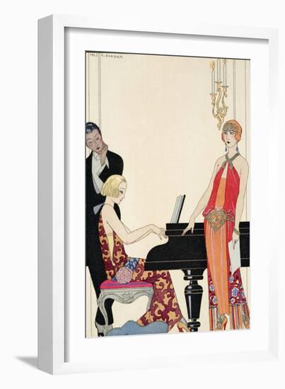 Incantation, Illustration for 'Gazette Du Bon Ton', 1922 (Pochoir Print)-Georges Barbier-Framed Giclee Print