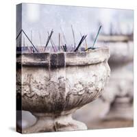 Incense at Sri Maha Bodhi, Mahavihara (The Great Monastery), Anuradhapura, Sri Lanka, Asia-Matthew Williams-Ellis-Stretched Canvas