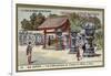 Incense Burners of the Temple of Shiba at Edo, Japan-null-Framed Giclee Print