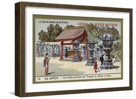 Incense Burners of the Temple of Shiba at Edo, Japan-null-Framed Giclee Print