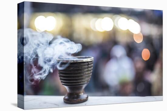 Incense burning at a Hindu temple in New Delhi, India, Asia-Matthew Williams-Ellis-Stretched Canvas