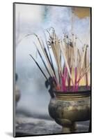 Incense Burning at Shwedagon Paya (Shwedagon Pagoda), Yangon (Rangoon), Myanmar (Burma), Asia-Lee Frost-Mounted Photographic Print