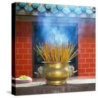 Incense Burning-Reed Kaestner-Stretched Canvas