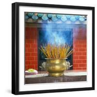 Incense Burning-Reed Kaestner-Framed Photographic Print