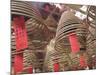 Incense Coils Hang from the Roof of the Man Mo Temple, Built in 1847, Sheung Wan, Hong Kong, China,-Amanda Hall-Mounted Photographic Print