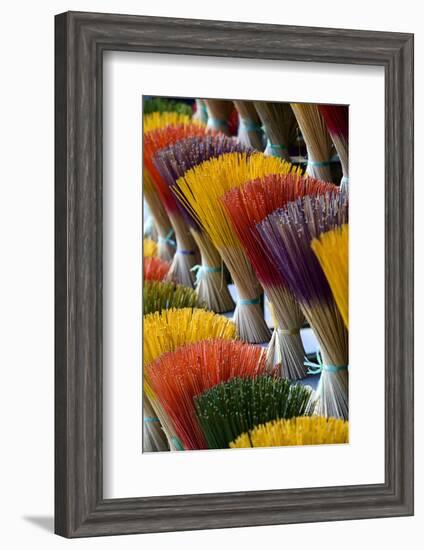 Incense Maker, Incense Sticks Drying, Hue, Thua Thien Hue Province, Vietnam-Nathalie Cuvelier-Framed Photographic Print