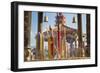 Incense Sticks at Ten Thousand Buddhas Monastery, Shatin, New Territories, Hong Kong, China, Asia-Ian Trower-Framed Photographic Print