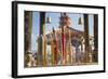 Incense Sticks at Ten Thousand Buddhas Monastery, Shatin, New Territories, Hong Kong, China, Asia-Ian Trower-Framed Photographic Print