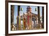 Incense Sticks at Ten Thousand Buddhas Monastery, Shatin, New Territories, Hong Kong, China, Asia-Ian Trower-Framed Photographic Print