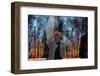 Incense sticks, Taoist temple, Phuoc An Hoi Quan Pagoda-Godong-Framed Photographic Print