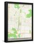 Incheon, Korea, Republic of Map-null-Framed Poster