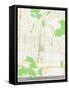 Incheon, Korea, Republic of Map-null-Framed Stretched Canvas
