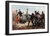 Incident at the Battle of Isandlwana, Anglo-Zulu War, 22 January 1879-Charles Edwin Fripp-Framed Giclee Print