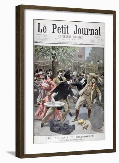 Incident at the Grand-Prix, Pavillion D'Armenonville, France, 1899-Eugene Damblans-Framed Giclee Print