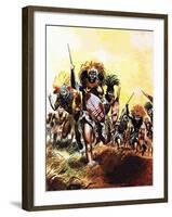 Incident from King Solomon's Mines-Don Lawrence-Framed Giclee Print