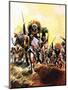 Incident from King Solomon's Mines-Don Lawrence-Mounted Giclee Print