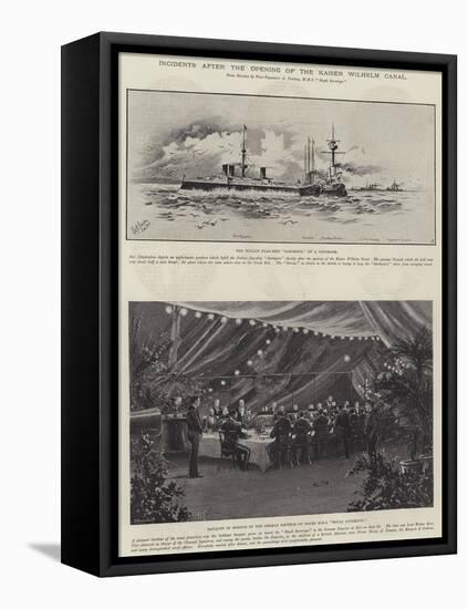 Incidents after the Opening of the Kaiser Wilhelm Canal-null-Framed Stretched Canvas