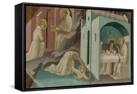 Incidents in the Life of Saint Benedict, 1408-Lorenzo Monaco-Framed Stretched Canvas