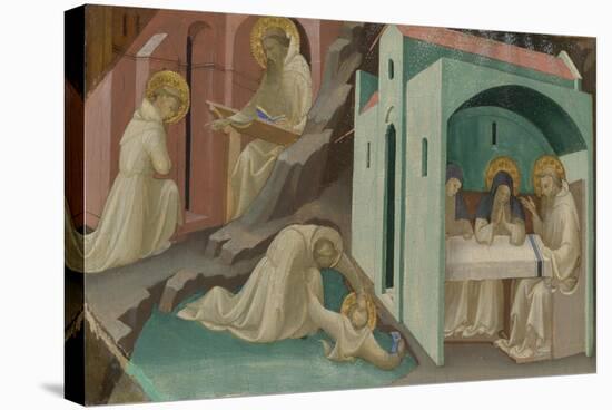 Incidents in the Life of Saint Benedict, 1408-Lorenzo Monaco-Stretched Canvas