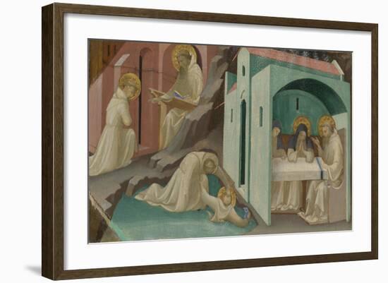 Incidents in the Life of Saint Benedict, 1408-Lorenzo Monaco-Framed Giclee Print
